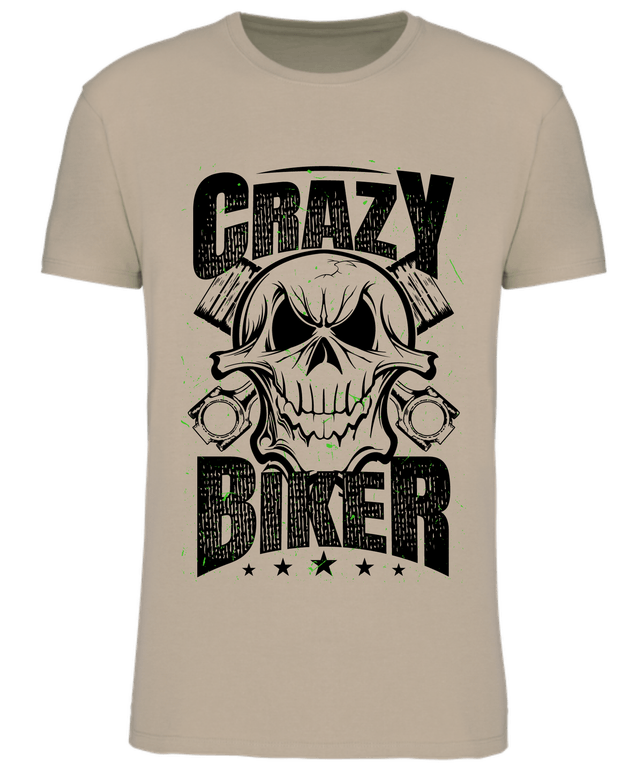 tshirt 190gr/m² sable crazy biker