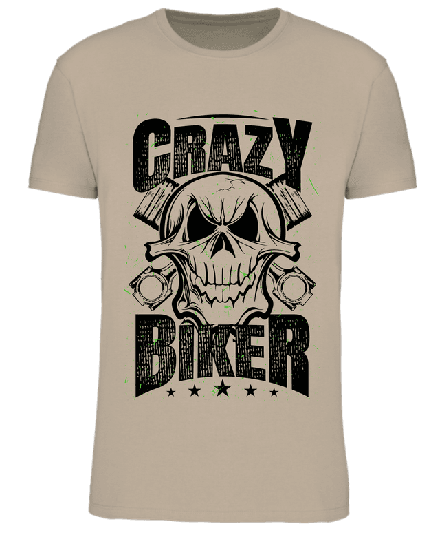 tshirt 190gr/m² sable crazy biker